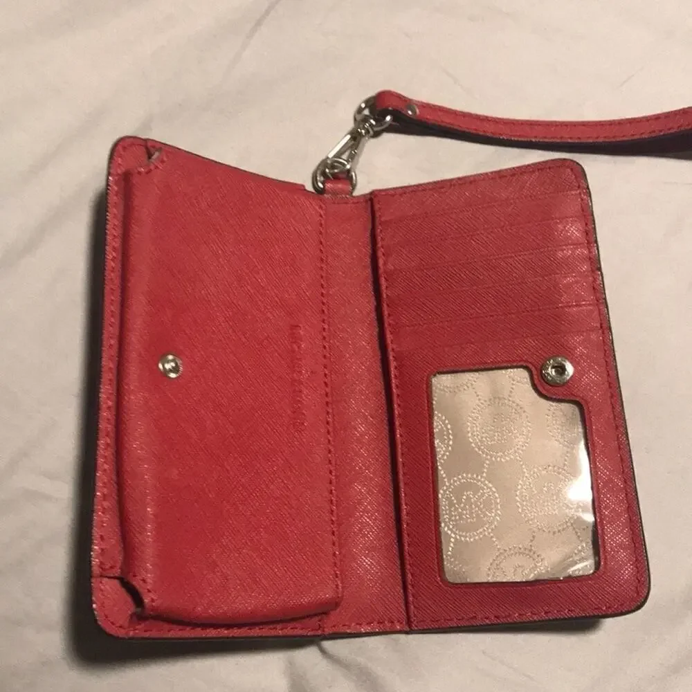 Michael Kors Red Wristlet Wallet